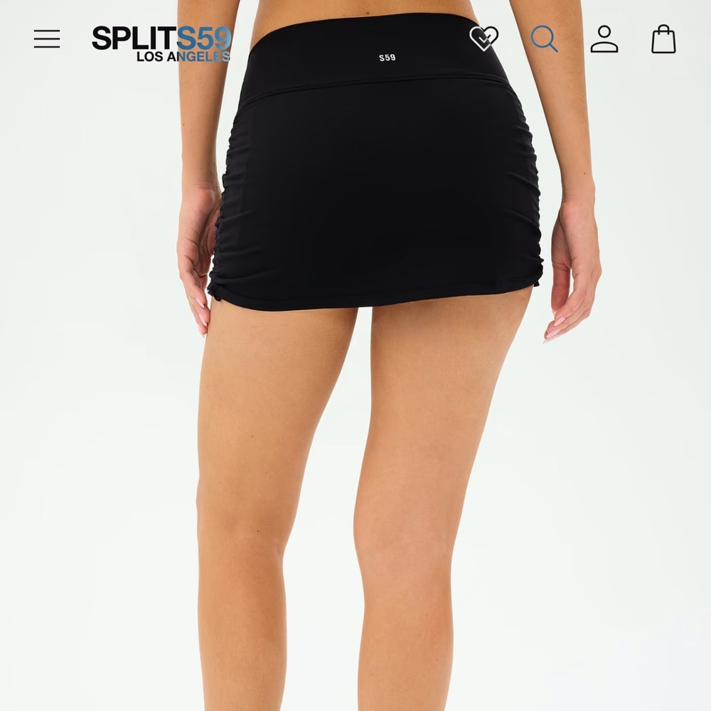 Splits59 Sally Rigor Skirt in Black NWT